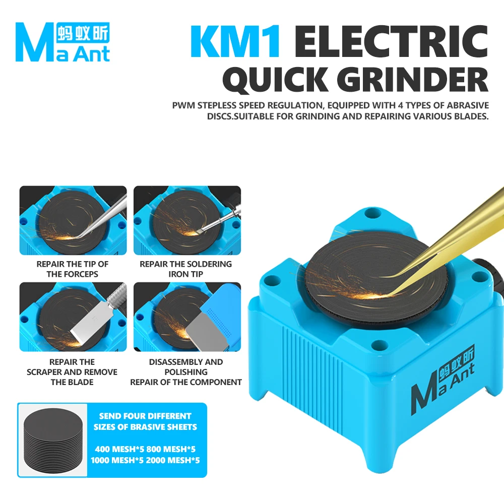 Electronics Repair Tools - MaAnt KM1 Penggiling Elektrik 7000–15000 RPM
