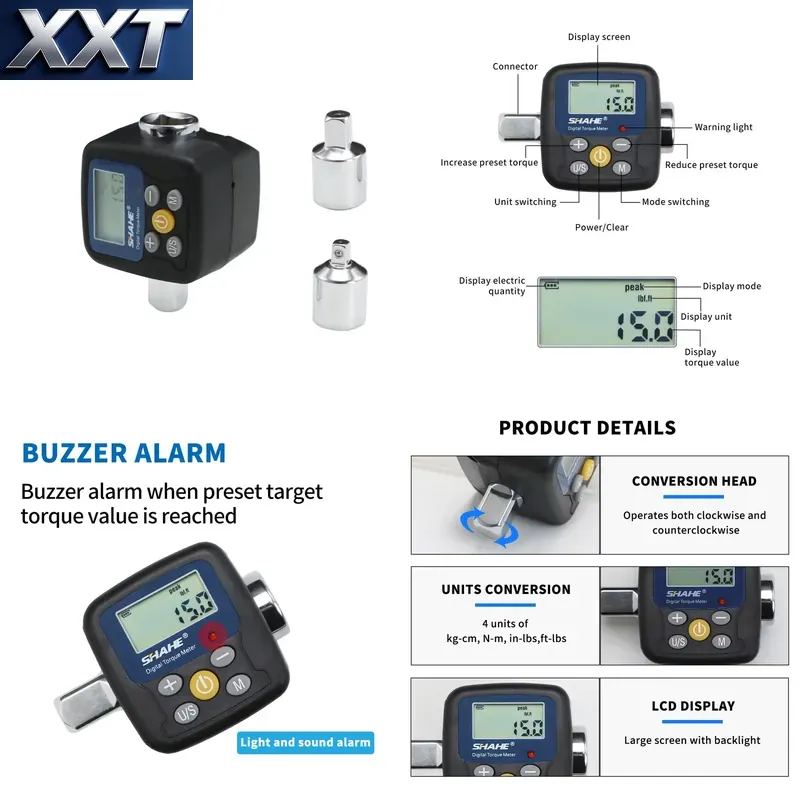 Electronics Repair Tools - Adaptor Kunci Torsi Digital XXT Shahe,
