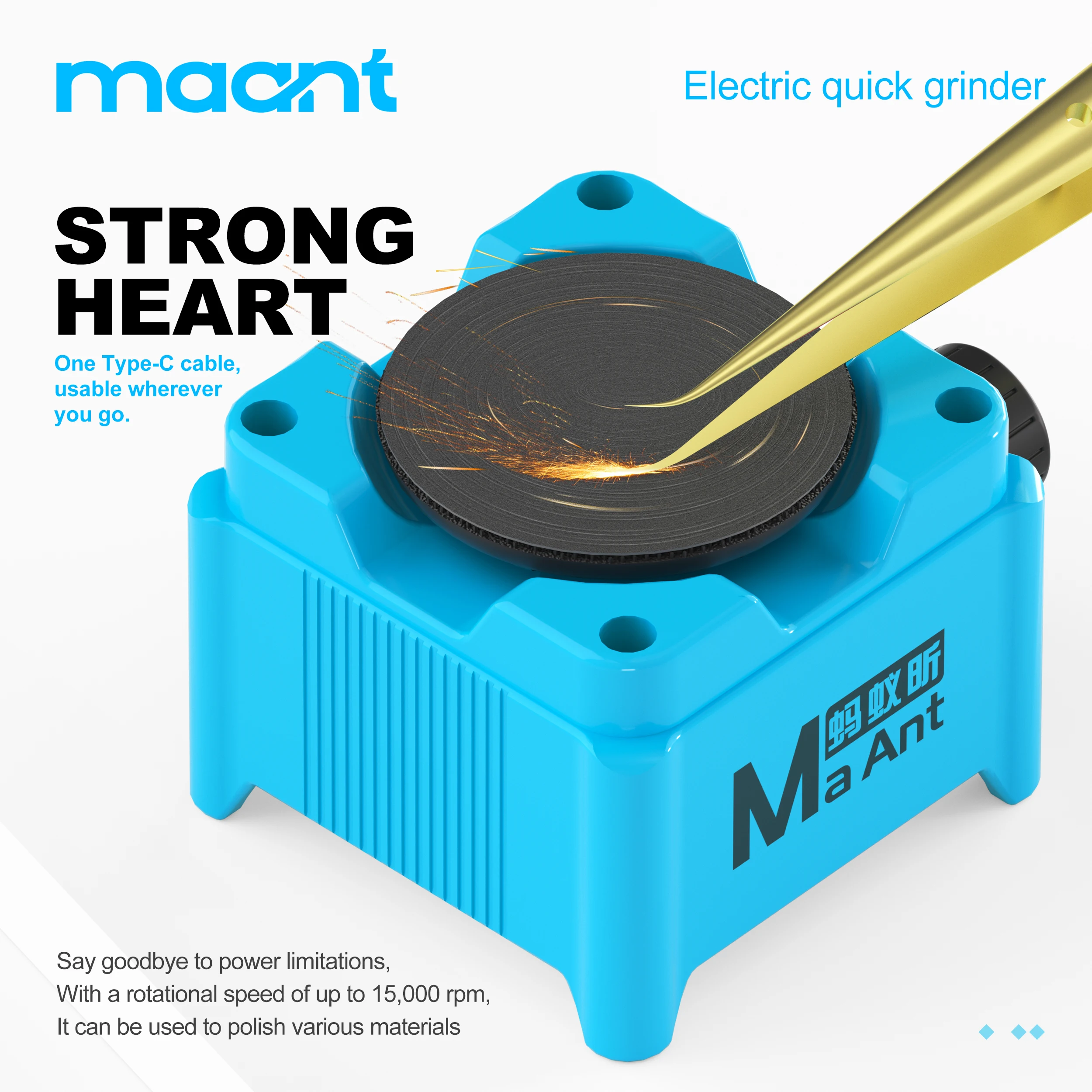 MaAnt KM1 Penggiling Elektrik  - Electronics Repair Tools ulasan dan harga